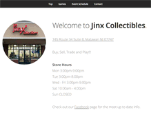 Tablet Screenshot of jinxcollectibles.com